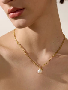 Double Layer with Pearl Chain