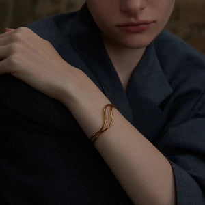 Double Wave Bangle