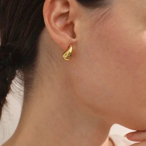 Water Drop Gold Earring
