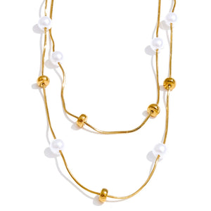 Double Layer Pearl Chain