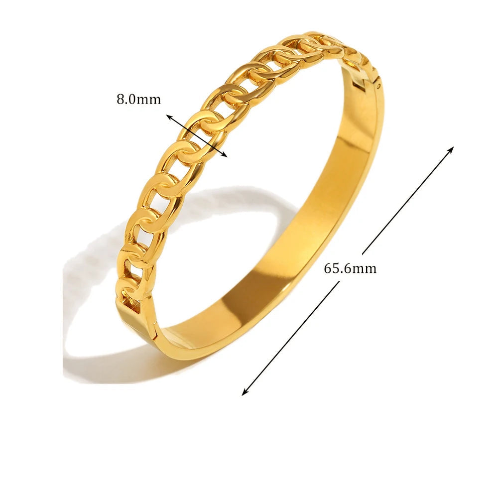 Hollow Chain Bangle