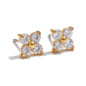 Four Petal Stud Earring