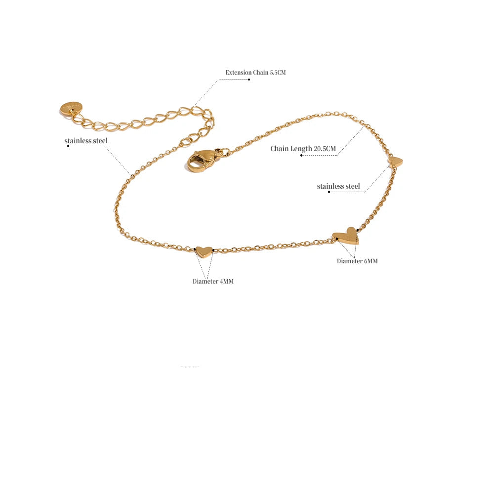 Heart Anklet