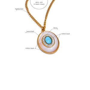 Mother of pearl Pendant Chain