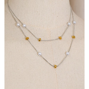Double Layer Pearl Chain