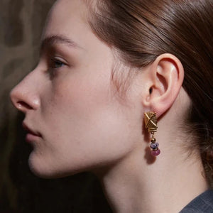 Stone Drop Earring