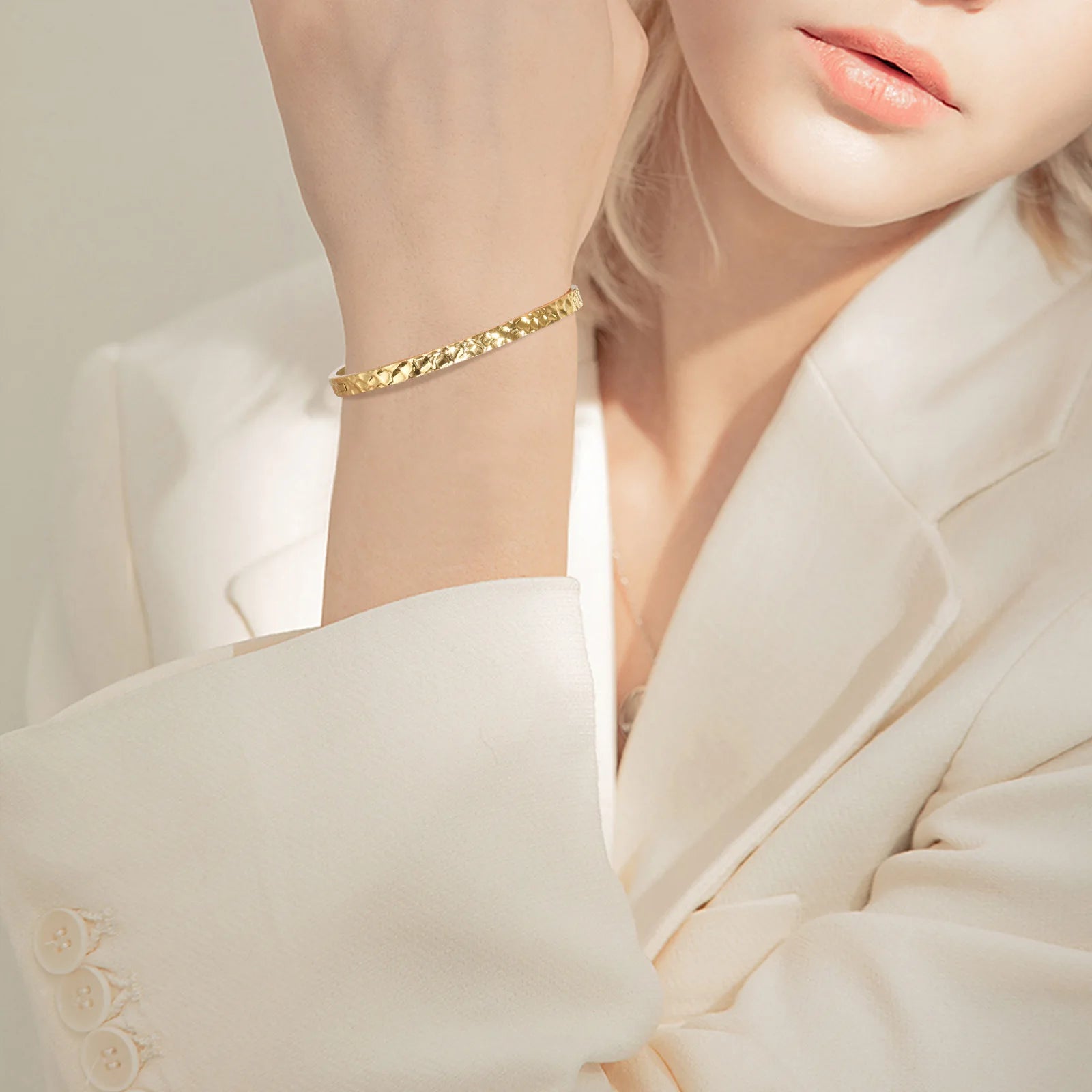 Hammered Bangle