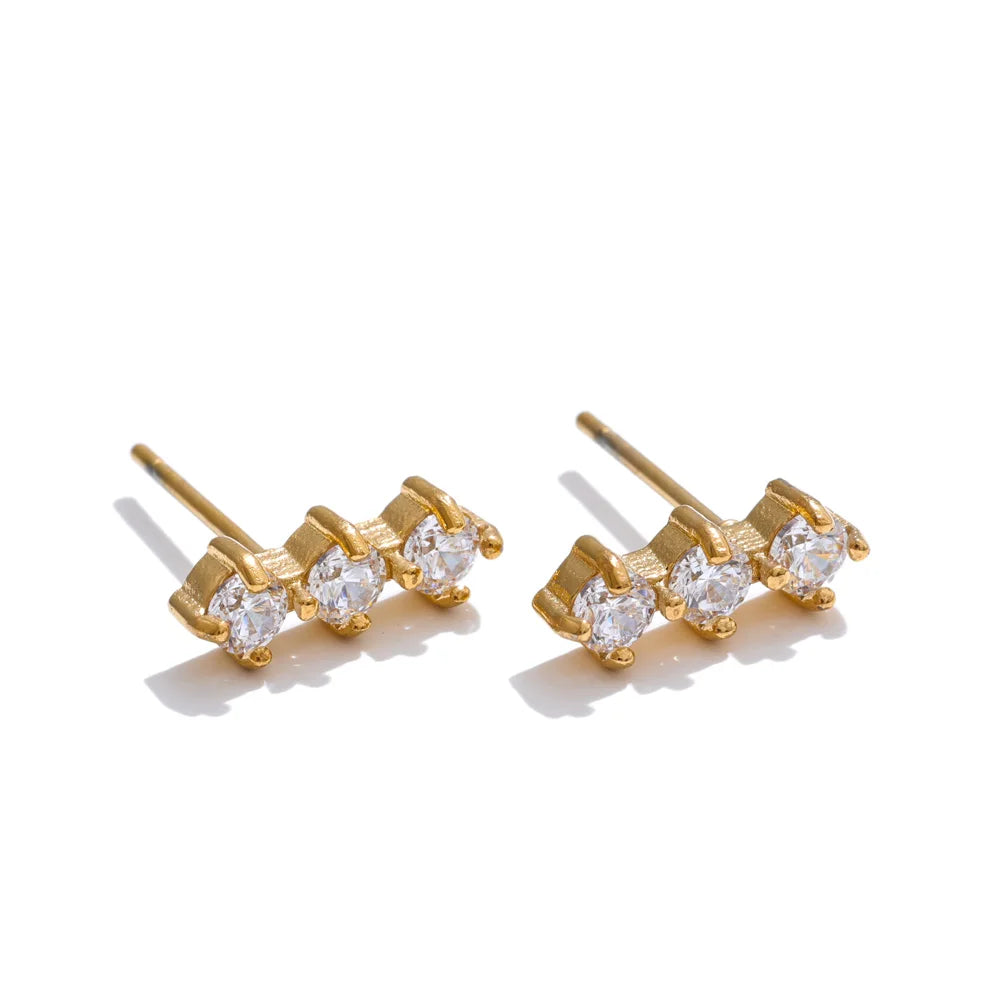 Three Dot Stud Earring