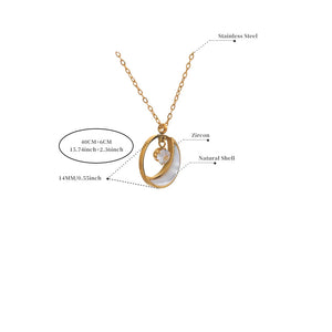 Crescent Twinkle Pendant Chain