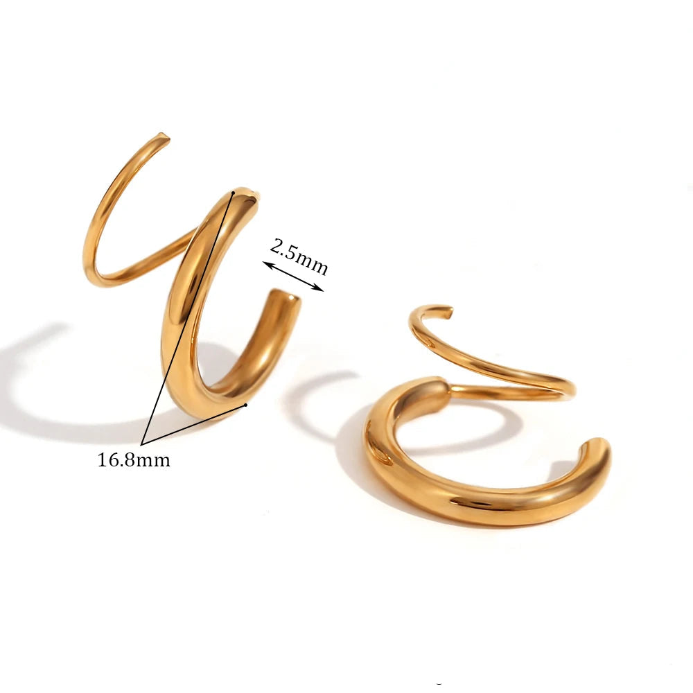 Double Layer Twist Earring