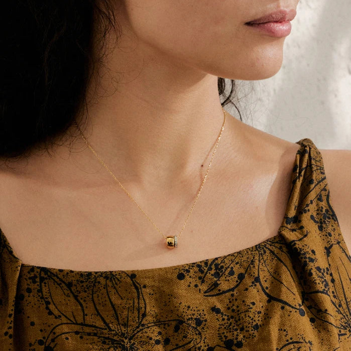 Double Round Pendant Chain