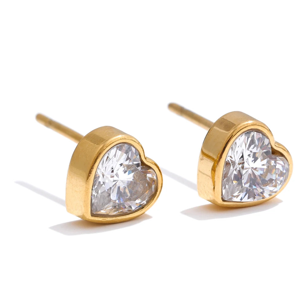 Heart Stud Earring