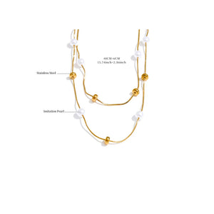 Double Layer Pearl Chain