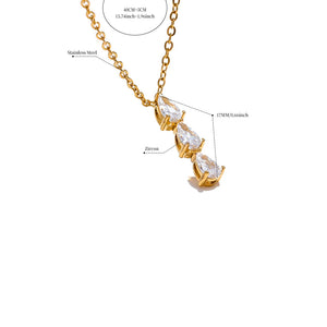 Three Drop Pendant Chain