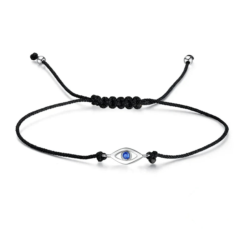 Evil Eye Black String Bracelet