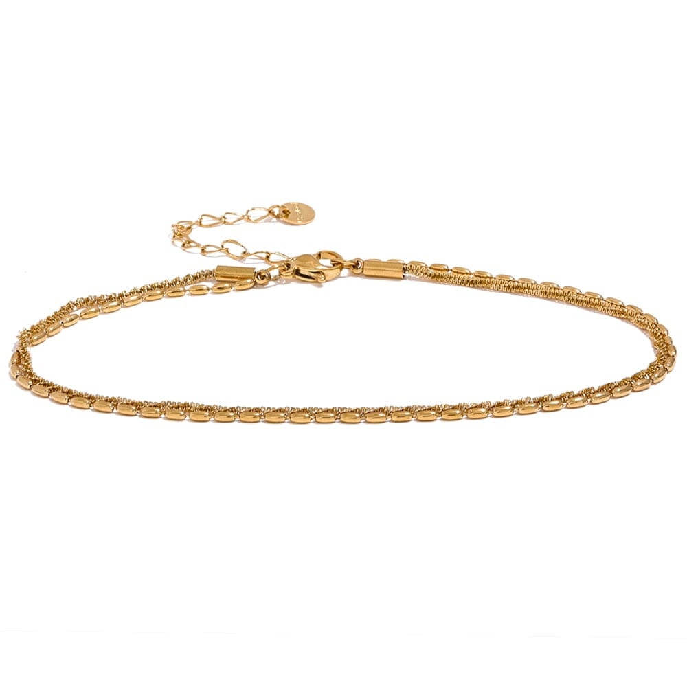 Double Layer Anklet Luxoba Gold 