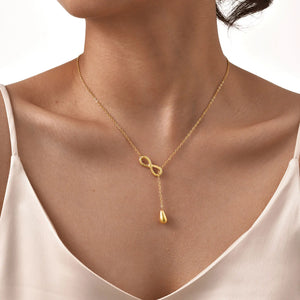 Infinity Water Drop Y Shape Chain