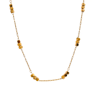 Minimalist Gold Cube Chain