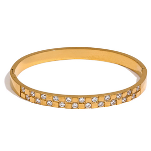 Chequered Studded Bangle