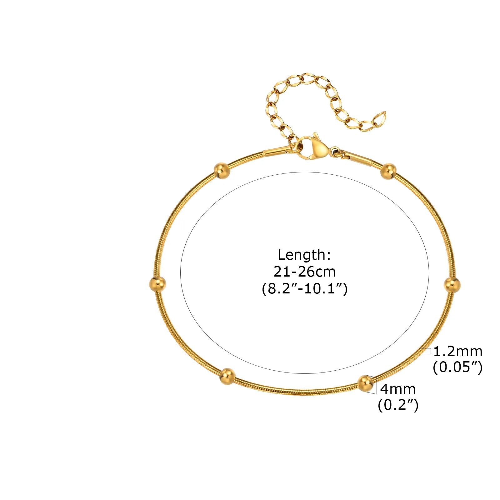 Ball Beaded Anklet