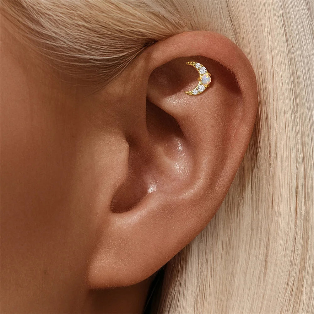 2nd Piercing Moon Earring