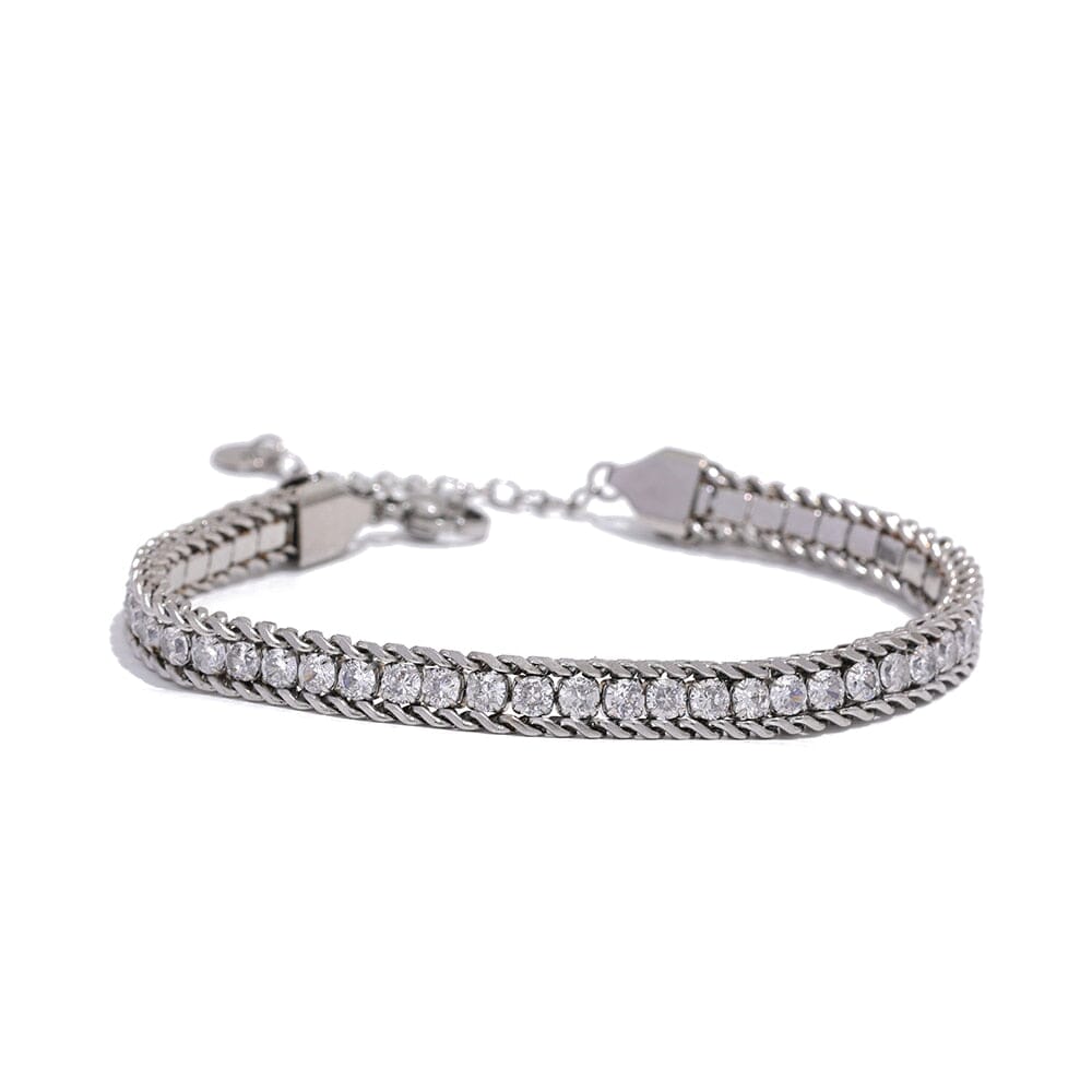 Studded Bracelet Luxoba Silver 