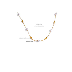 Pearl and Gold Bead Chain