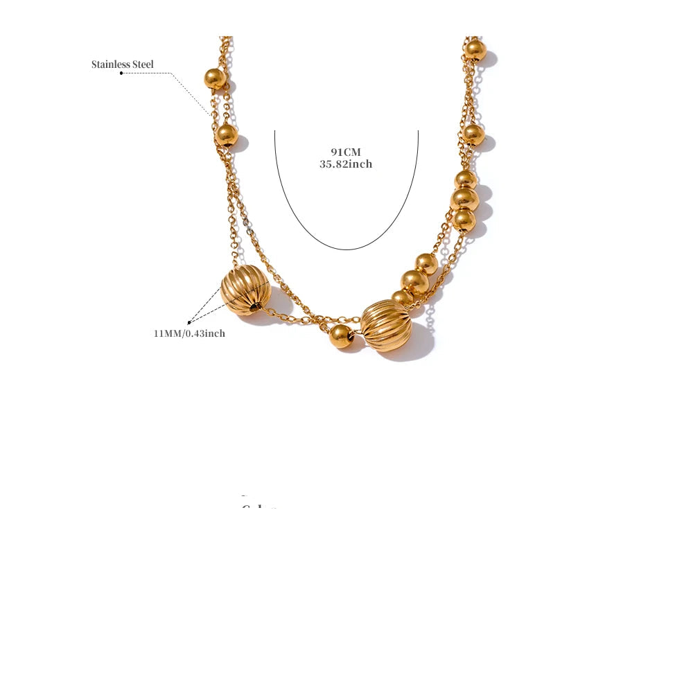 Textured Ball Long Chain