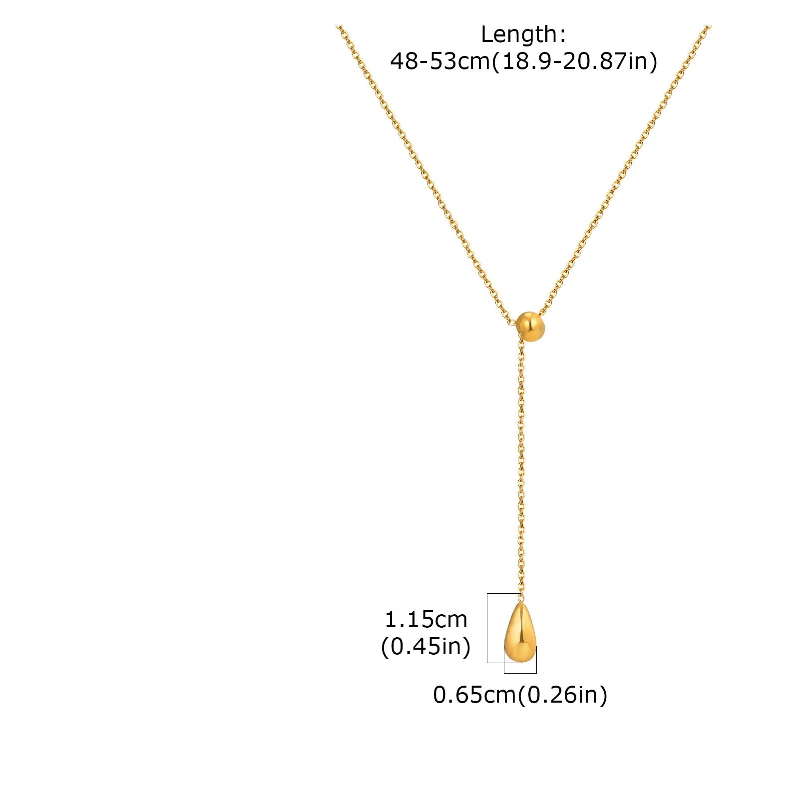 Y Shape Waterdrop Chain