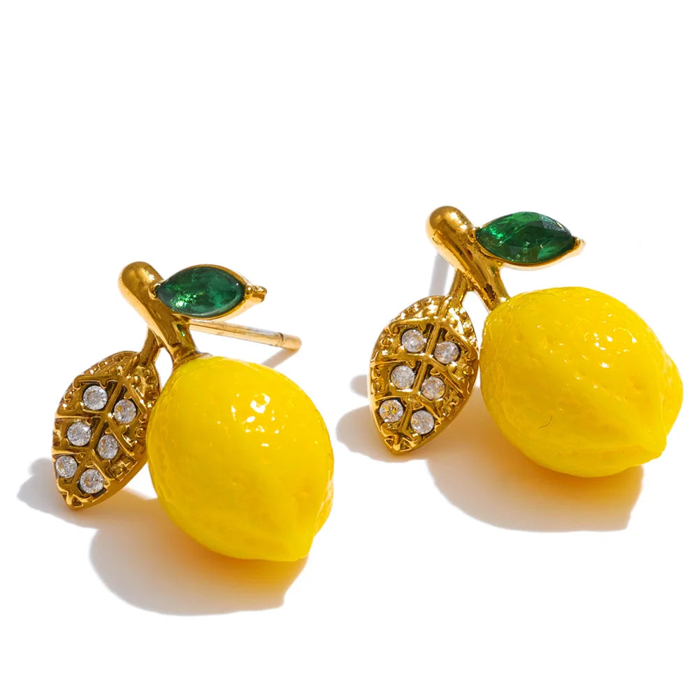 Lemon Stud Earring