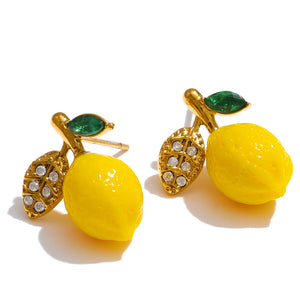 Lemon Stud Earring