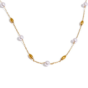 Pearl and Gold Bead Chain