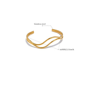 Double Wave Bangle