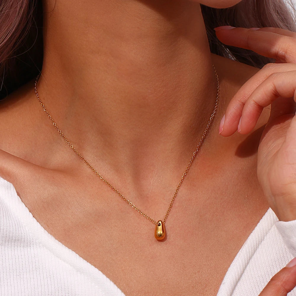 Water Drop Pendant Chain