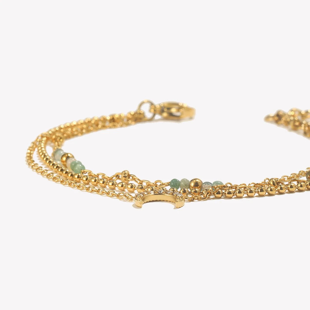3 Layer Moon Bracelet