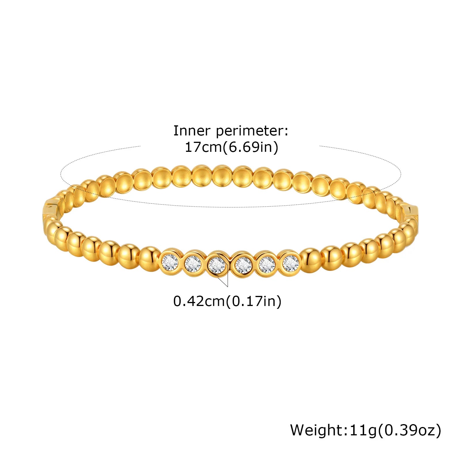 Round Studded Bangle