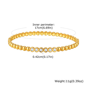 Round Studded Bangle