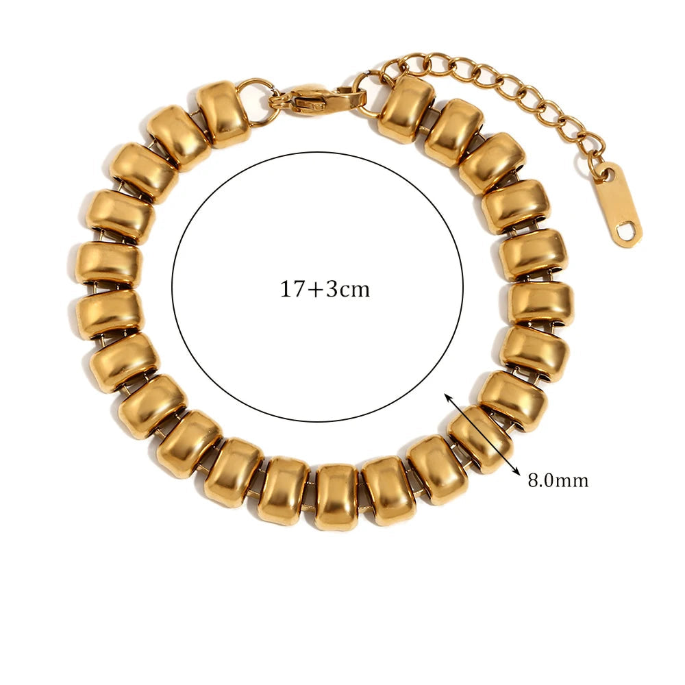 Rounded Bean Bracelet