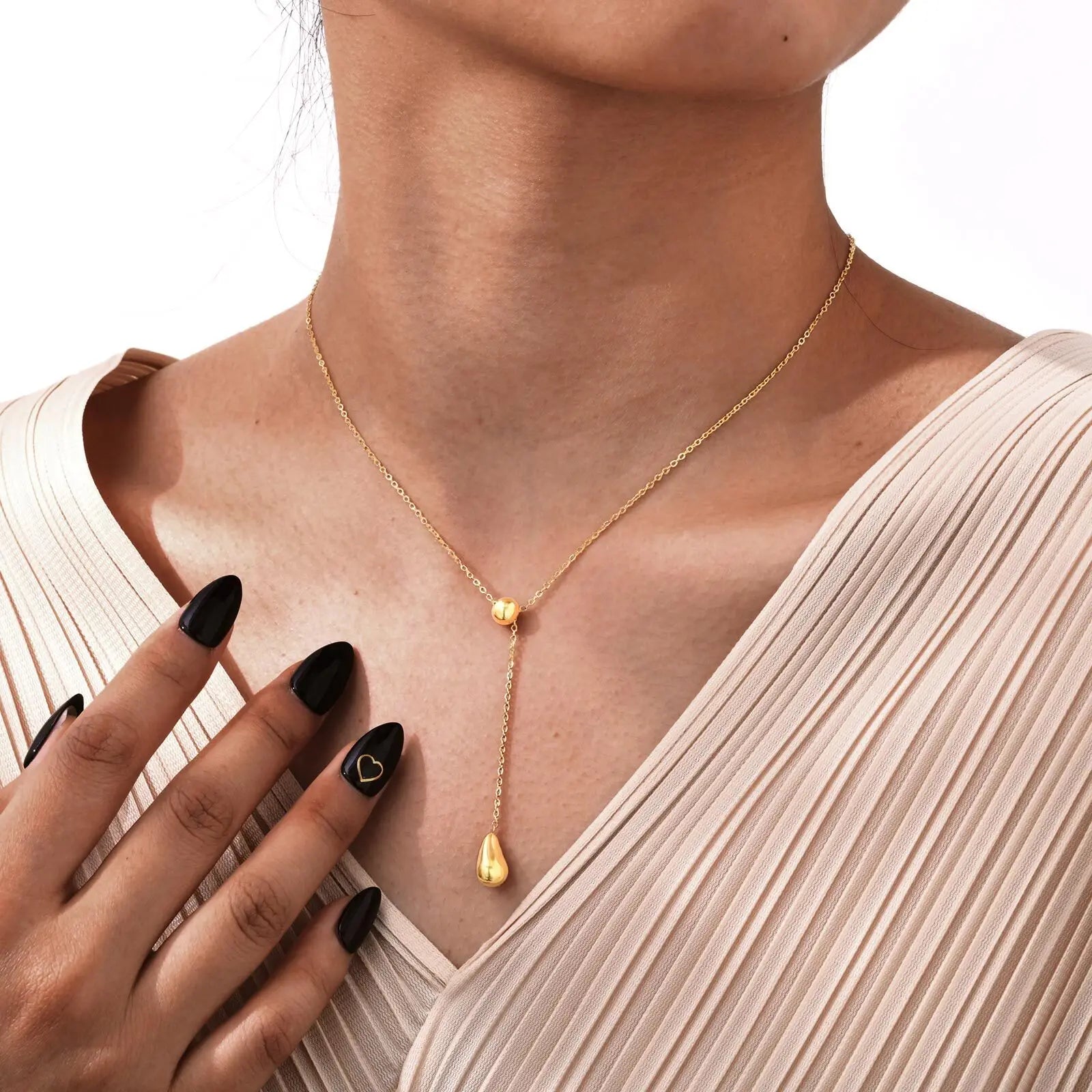 Y Shape Waterdrop Chain
