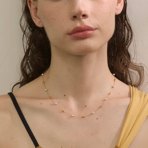 Pearl and Gold Bead Chain