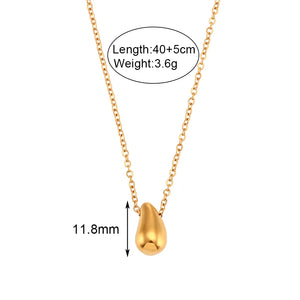 Water Drop Pendant Chain