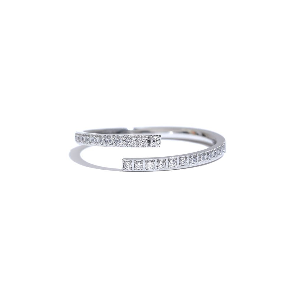Open Loop Adjustable Ring Luxoba Silver 